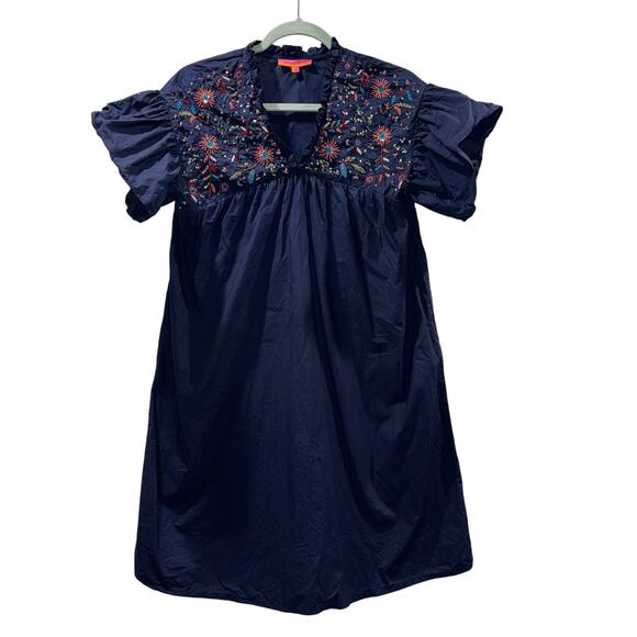 Vilagallo Eliza Dress- Navy - Picture 2 of 15